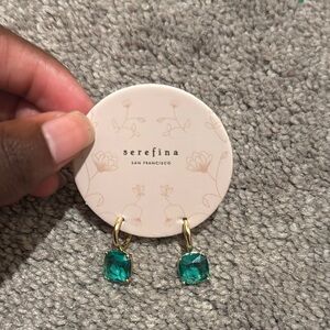 Serefina San Francisco Green Statement Drop Earrings